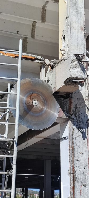 Ipari betonvágási projekt